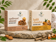 GlowNest Sandalwood Almond and haldi Bathing Soap – 100g