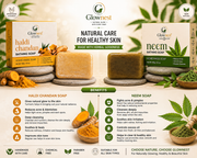 GlowNest Haldi Chandan and Neem Bathing Soap