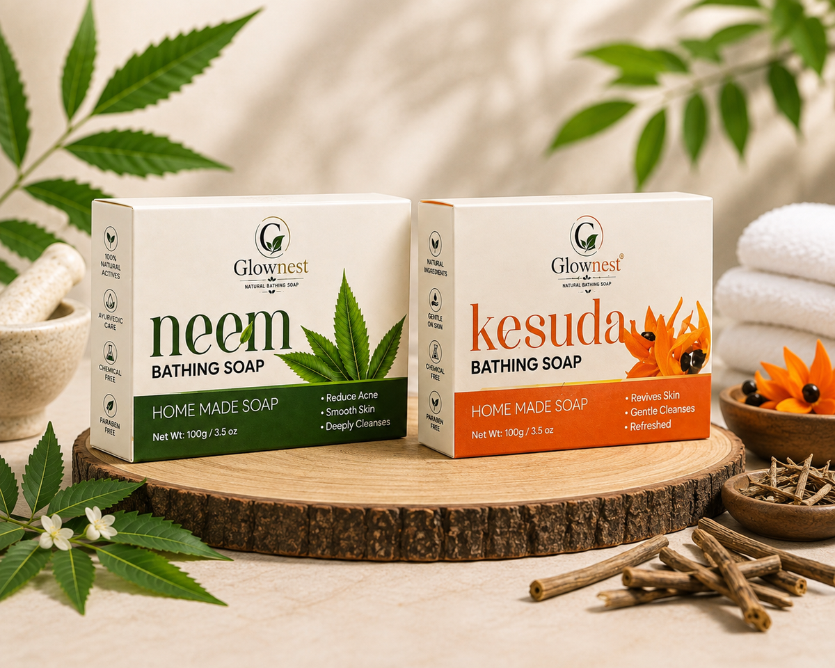 GlowNest Neem and kesudo Bathing Soap