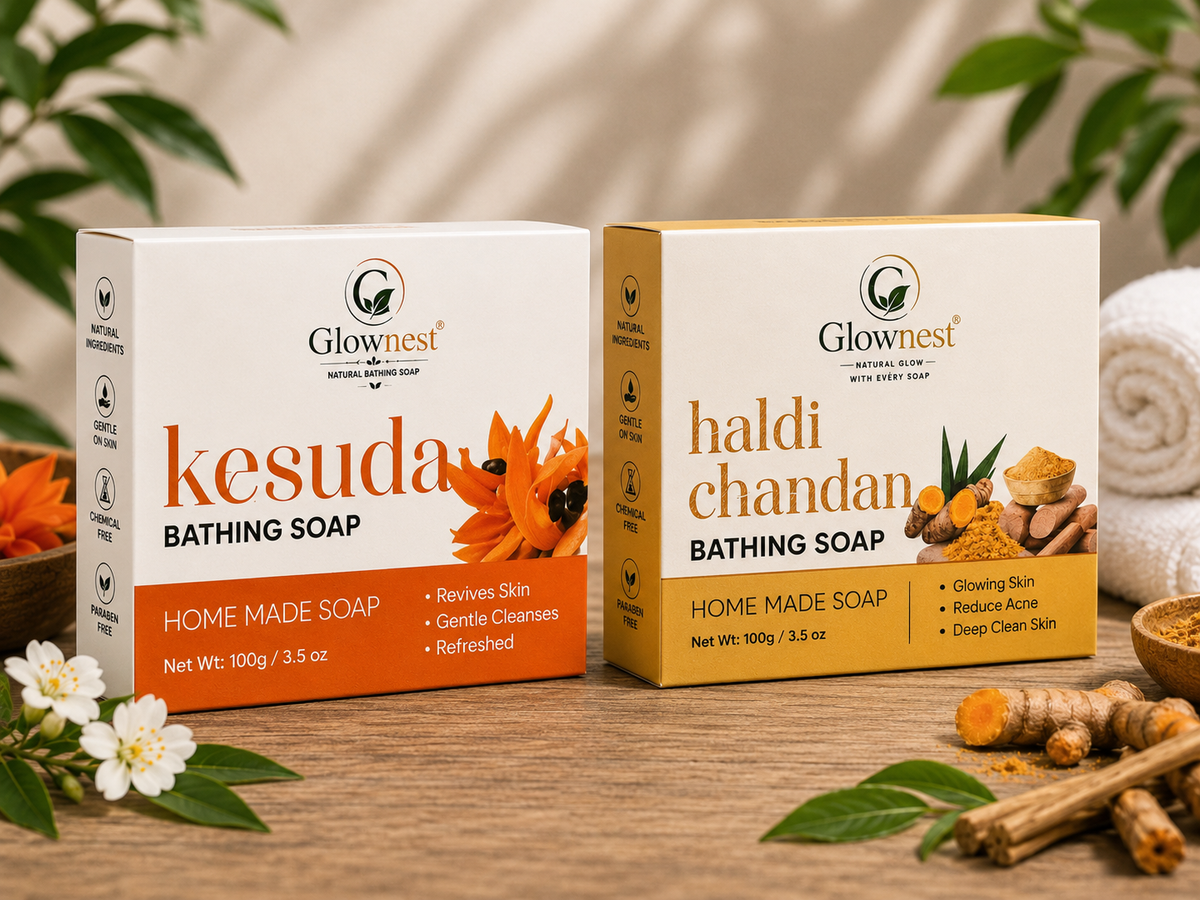 GlowNest Kesuda and haldi chandan Bathing Soap