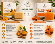 GlowNest Haldi Chandan and kesudo Bathing Soap