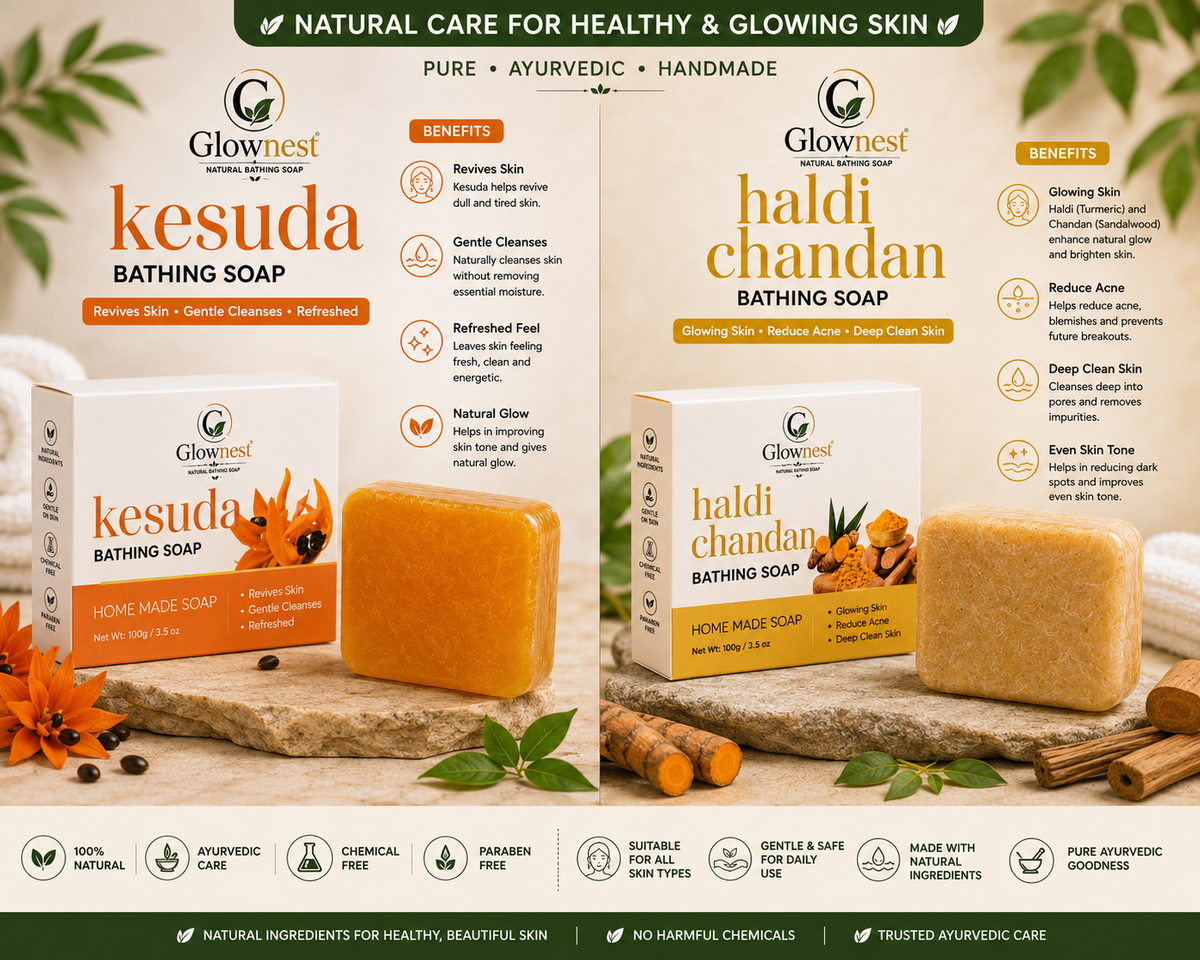 GlowNest Kesuda and haldi chandan Bathing Soap