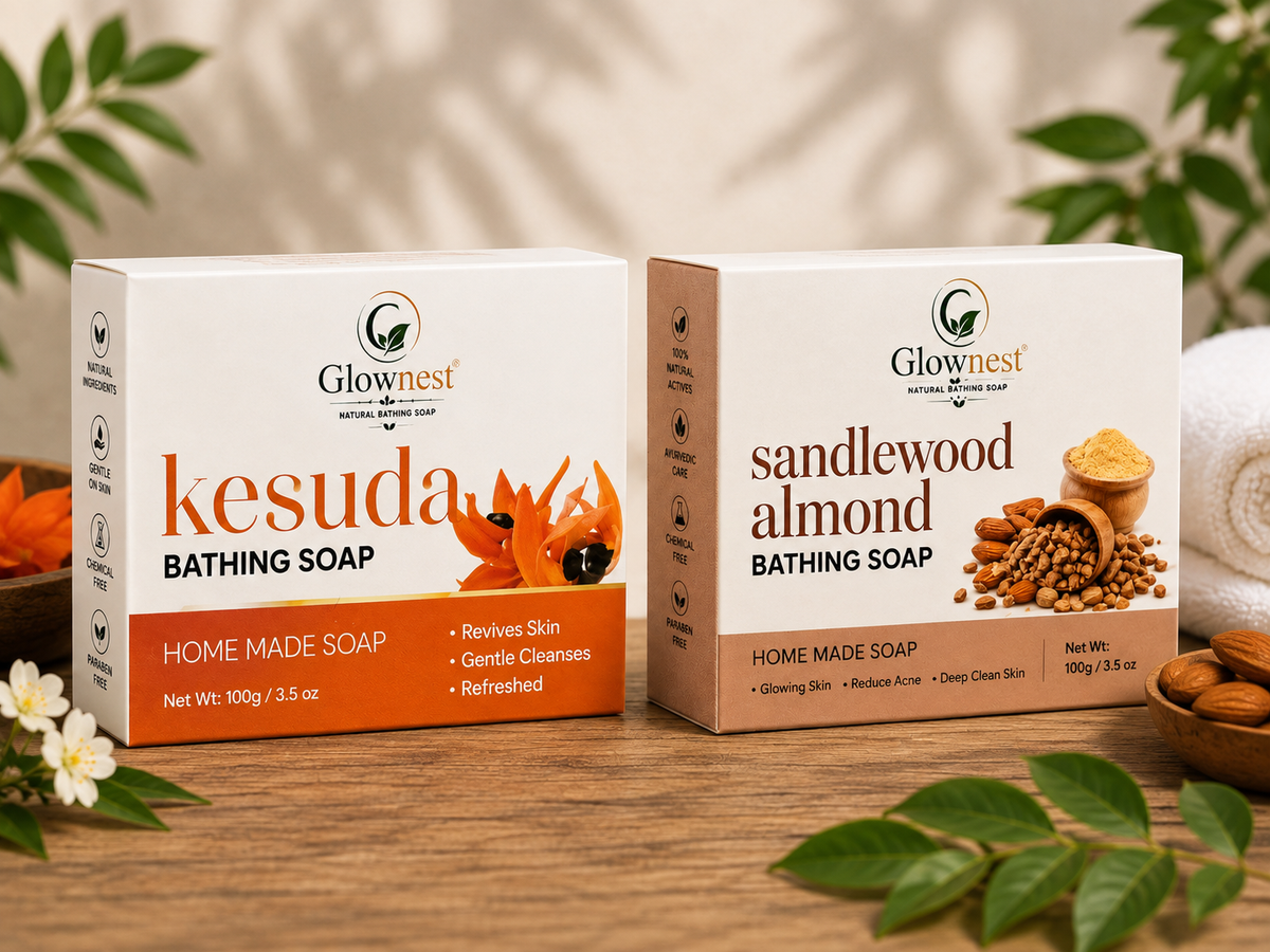 GlowNest Kesuda and sandlewood  Bathing Soap