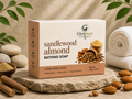 Glownest Sandalwood Almond Bathing Soap – Ayurvedic Herbal Soap for Glowing & Smooth Skin