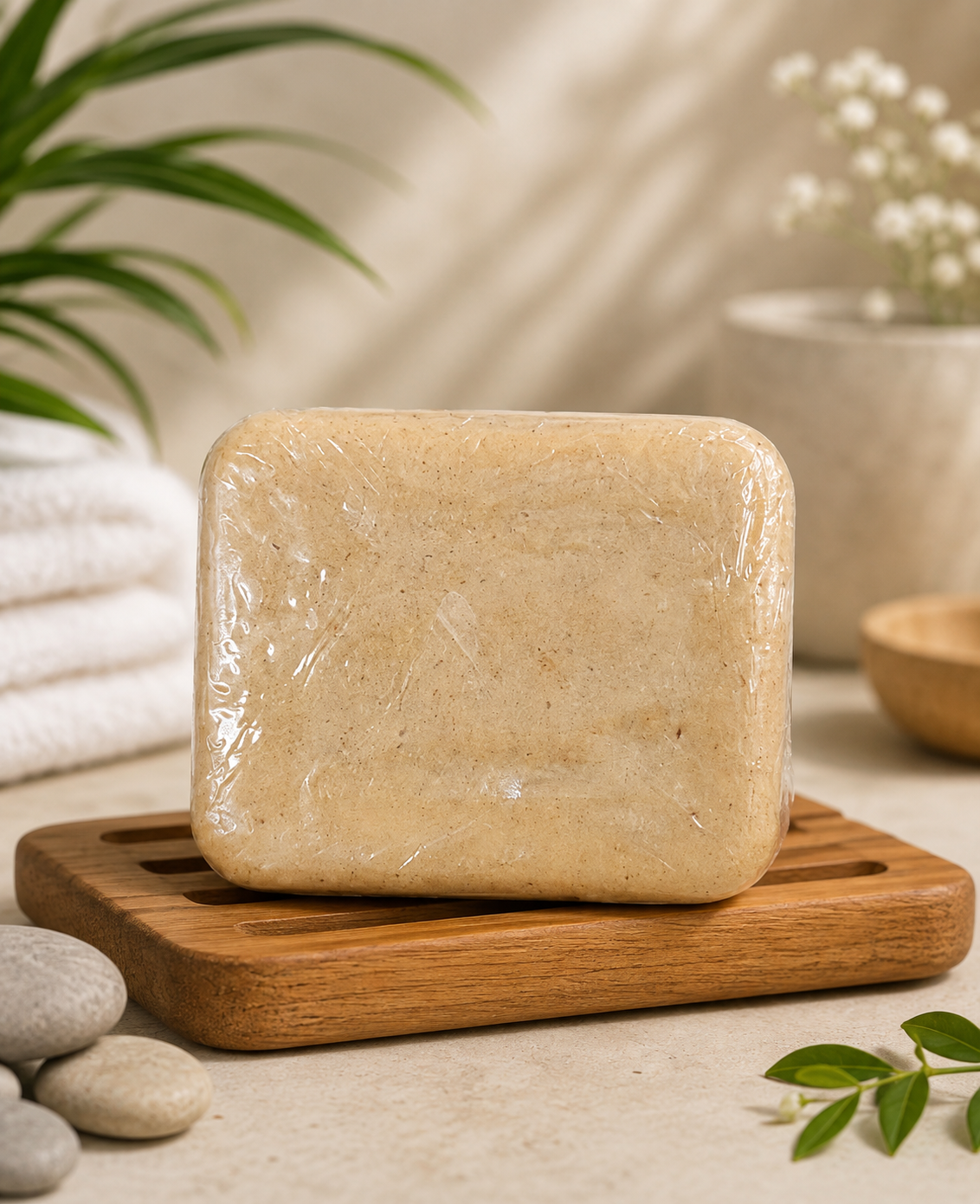 Glownest Haldi Chandan Bathing Soap – Turmeric & Sandalwood Herbal Soap for Glowing Skin