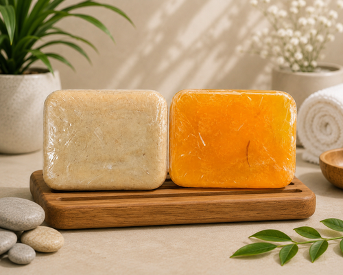 GlowNest Haldi Chandan and kesudo Bathing Soap