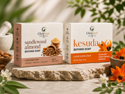 GlowNest sandalwood almond and Kesuda Bathing Soap – 100g