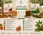 GlowNest Sandalwood Almond and Neem Bathing Soap – 100g