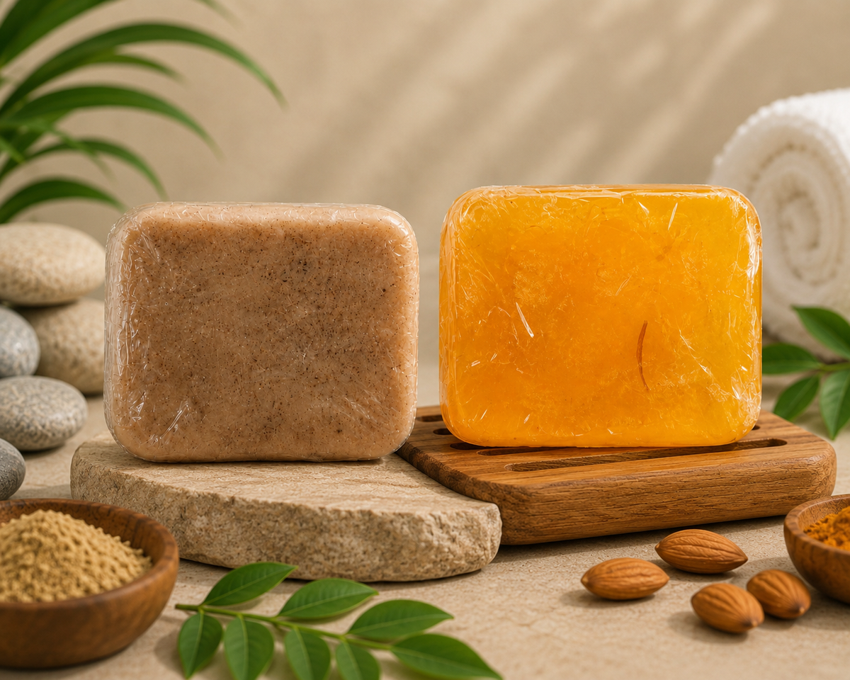 GlowNest sandalwood almond and Kesuda Bathing Soap – 100g